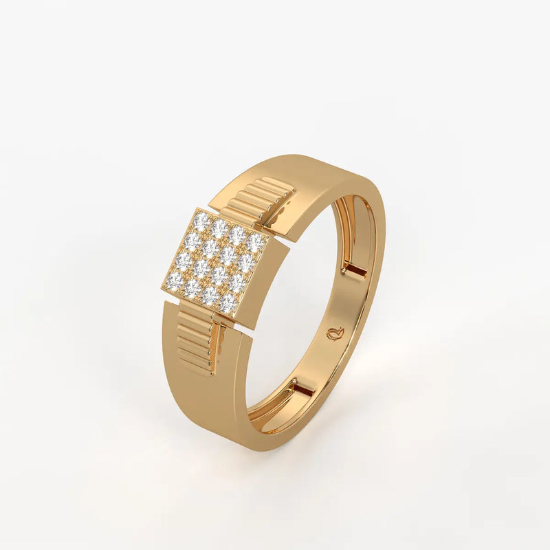 Rivex Gridlock Diamond Ring for Men
