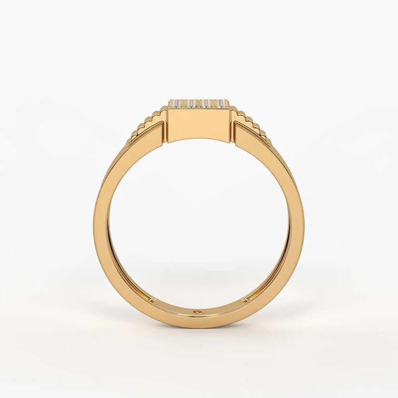 Rivex Gridlock Diamond Ring for Men