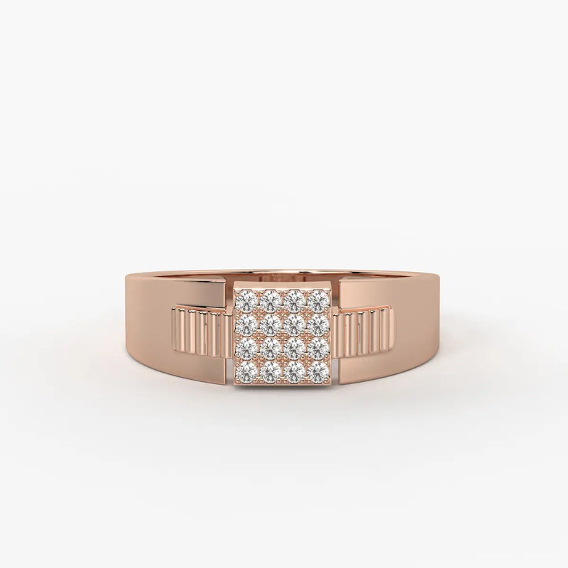 Rivex Gridlock Diamond Ring for Men