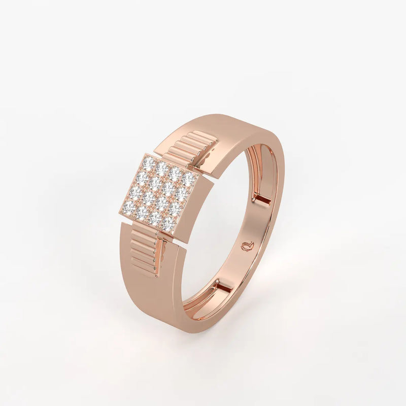 Rivex Gridlock Diamond Ring for Men