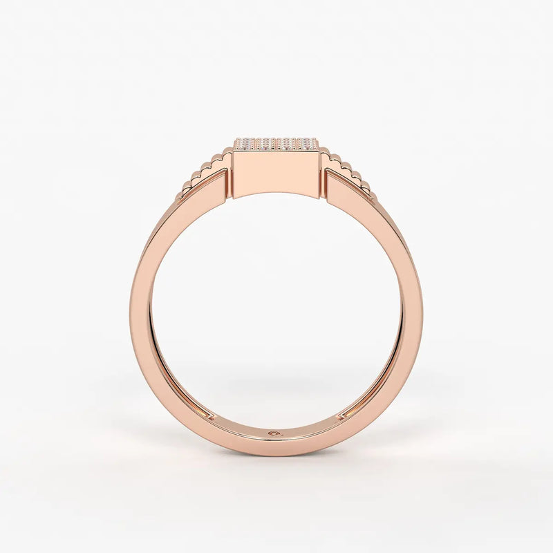 Rivex Gridlock Diamond Ring for Men