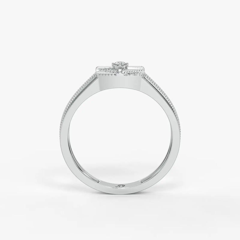 Quadrivon Axis Diamond Ring for Men
