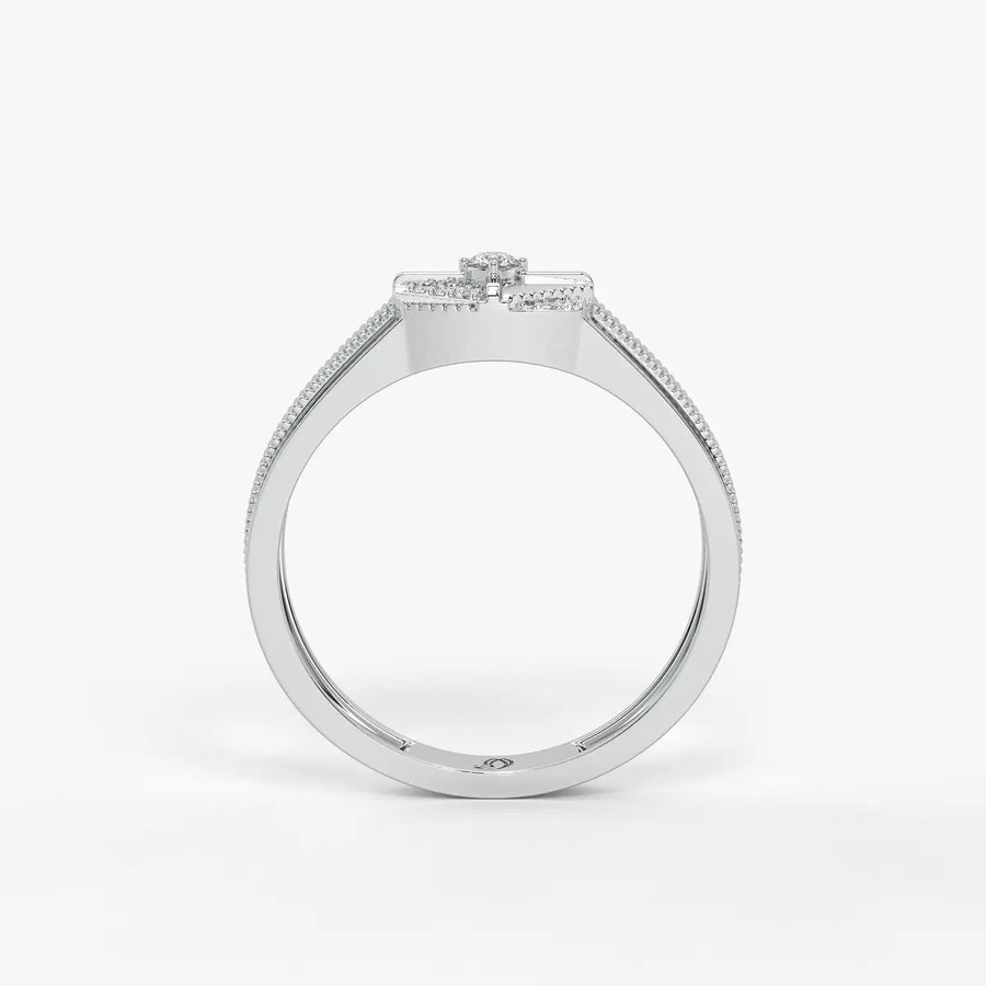 Quadrivon Axis Diamond Ring for Men