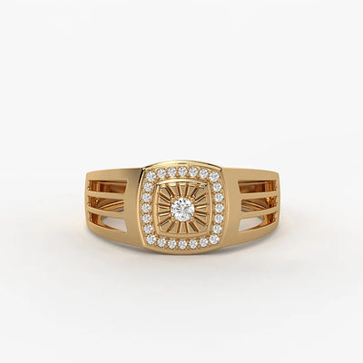 Solvex Radiant Core Diamond Ring for Men