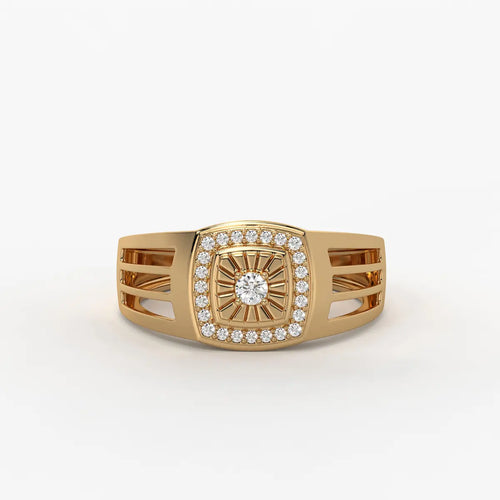 Solvex Radiant Core Diamond Ring for Men