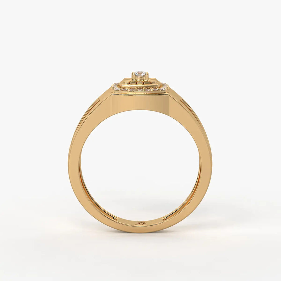 Solvex Radiant Core Diamond Ring for Men
