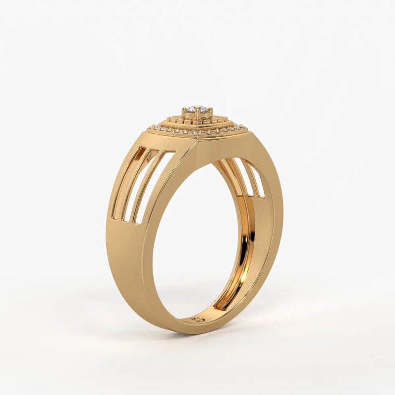 Solvex Radiant Core Diamond Ring for Men