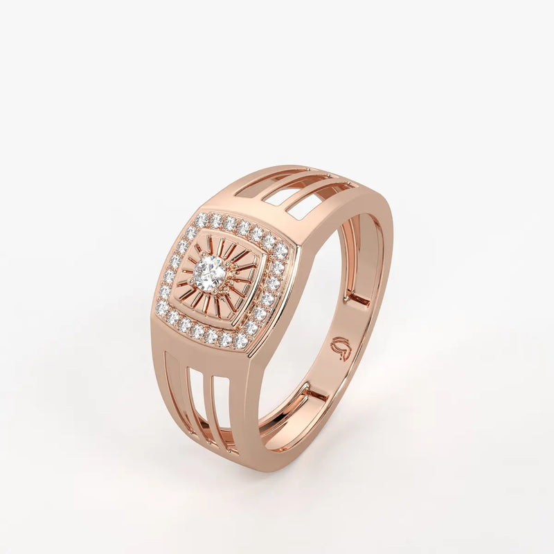 Solvex Radiant Core Diamond Ring for Men