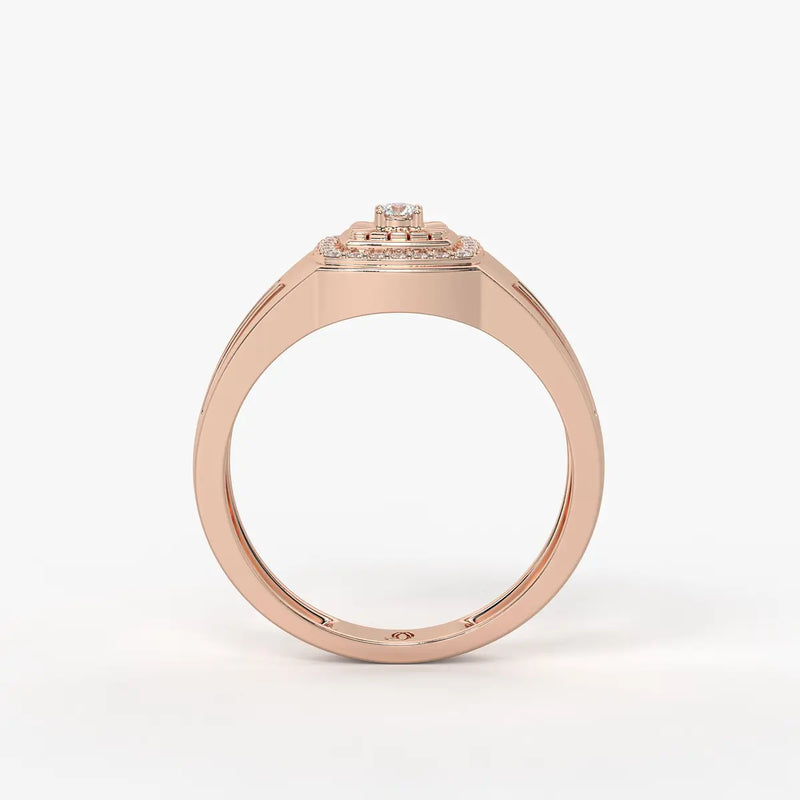 Solvex Radiant Core Diamond Ring for Men