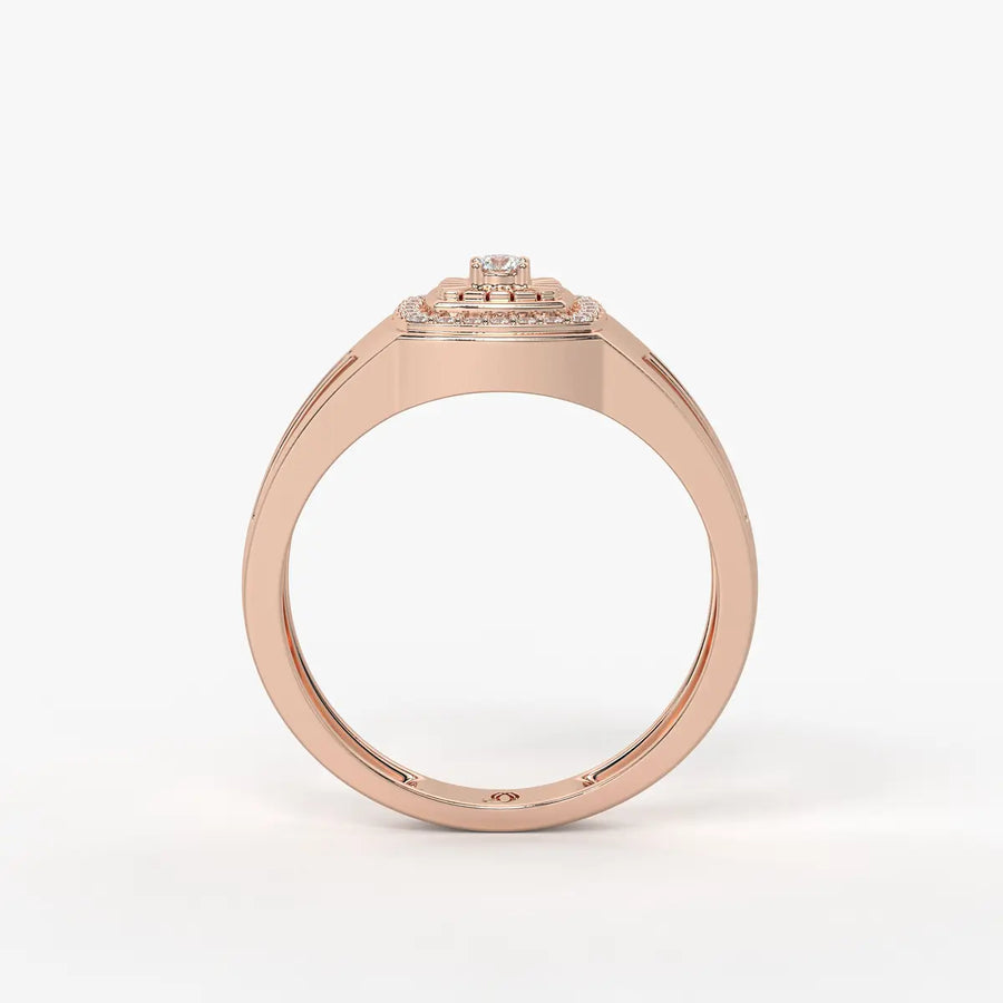 Solvex Radiant Core Diamond Ring for Men