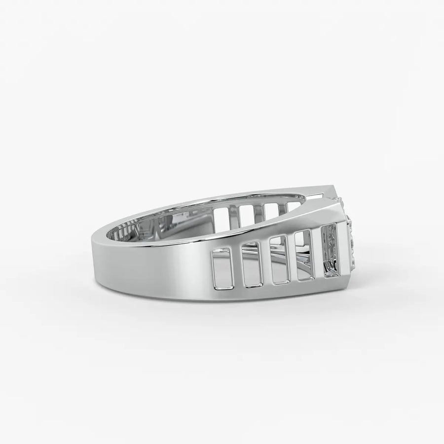 Orvex Dualcrest Diamond Ring for Men