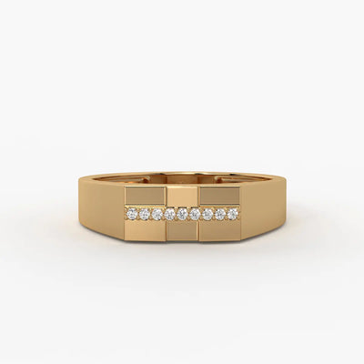 Stravox Linea Diamond Ring for Men