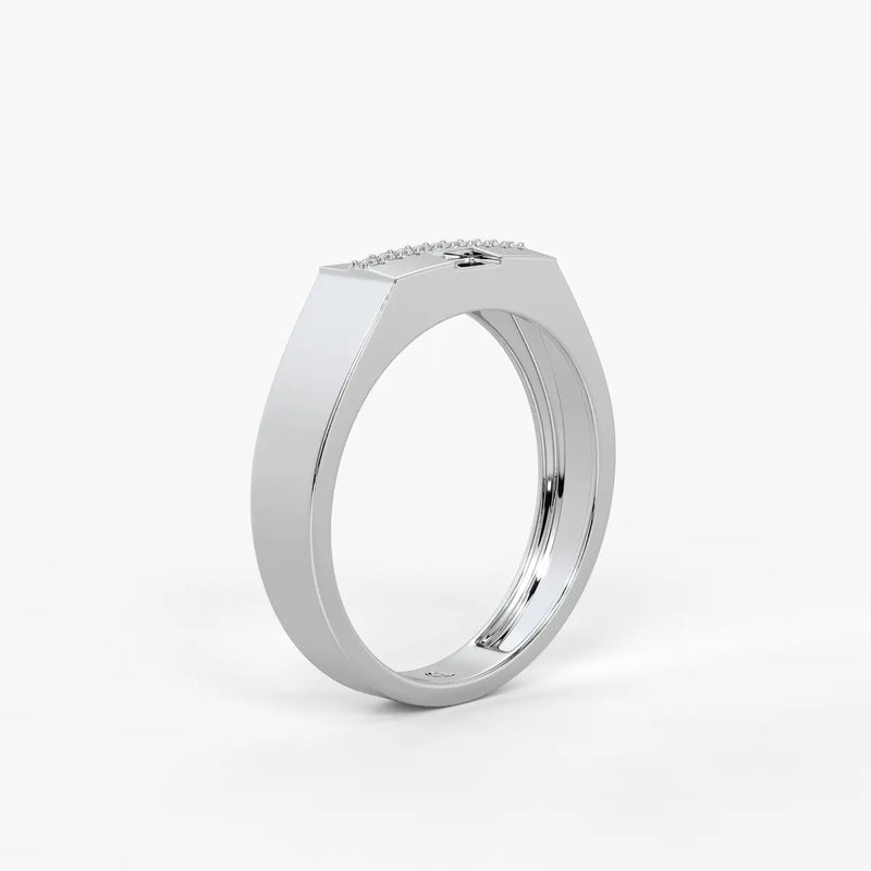 Stravox Linea Diamond Ring for Men