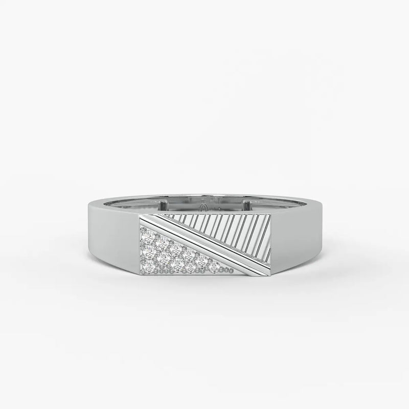 Triavex Edge Diamond Ring for Men