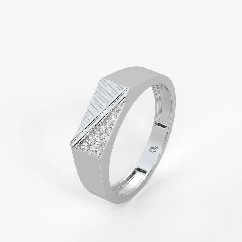 Triavex Edge Diamond Ring for Men