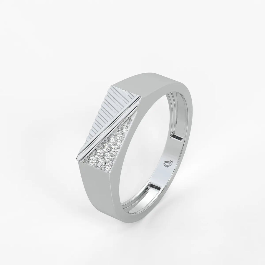 Triavex Edge Diamond Ring for Men