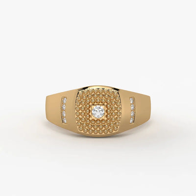 Imperion Grid Diamond Ring for Men