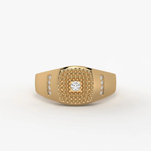 Imperion Grid Diamond Ring for Men