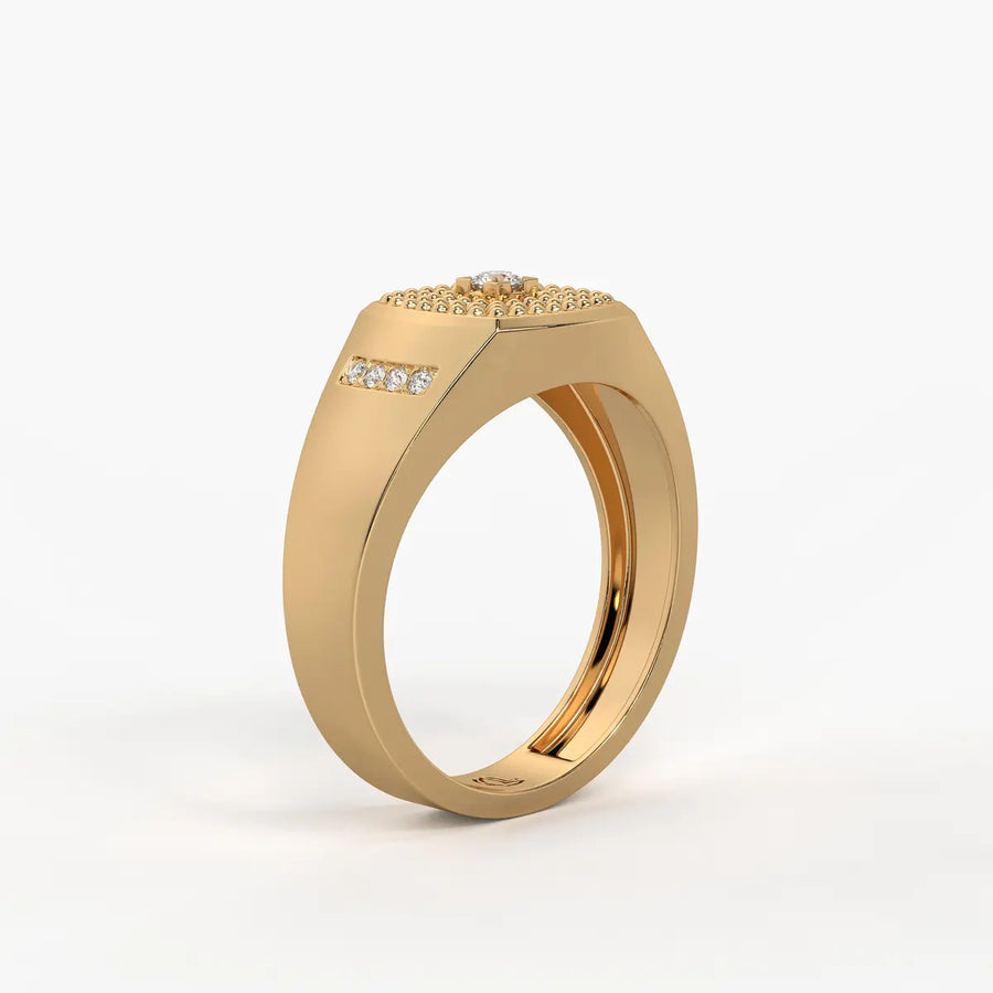 Imperion Grid Diamond Ring for Men