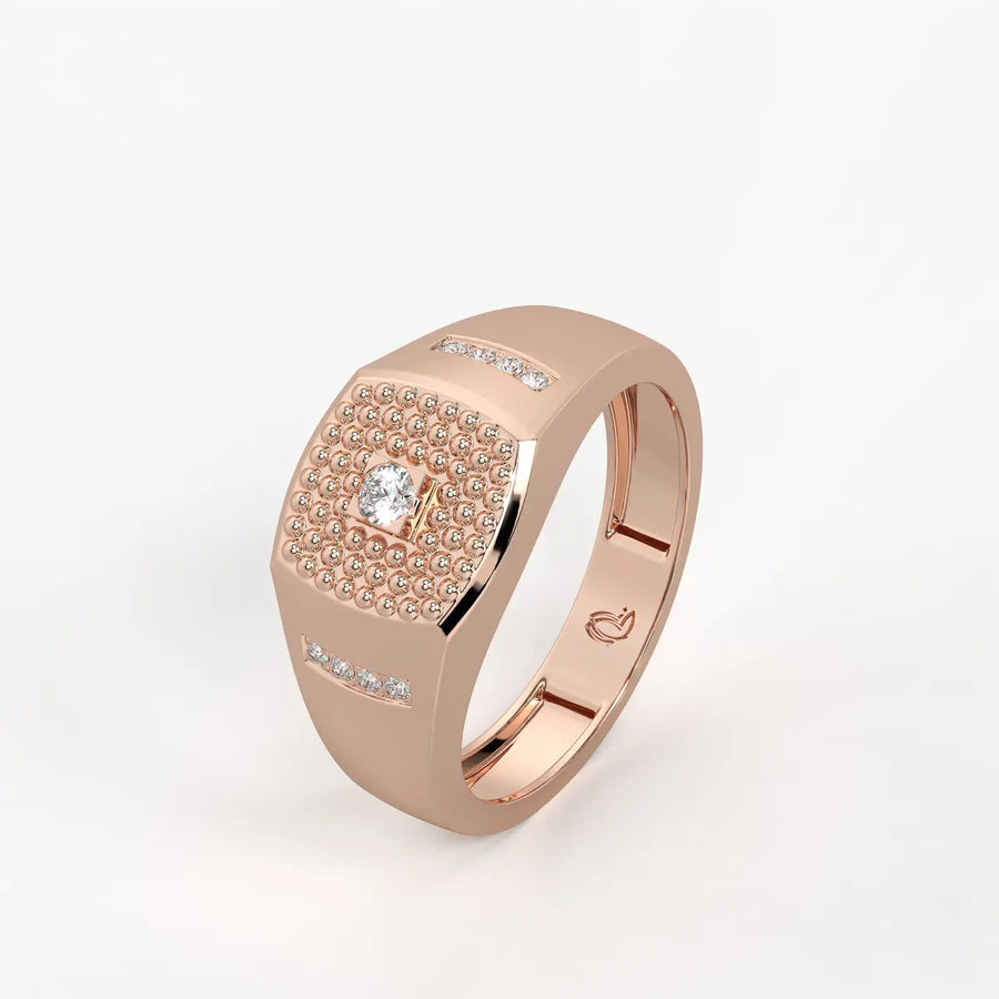Imperion Grid Diamond Ring for Men