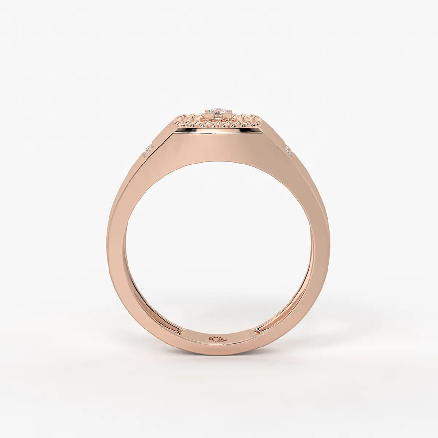 Imperion Grid Diamond Ring for Men