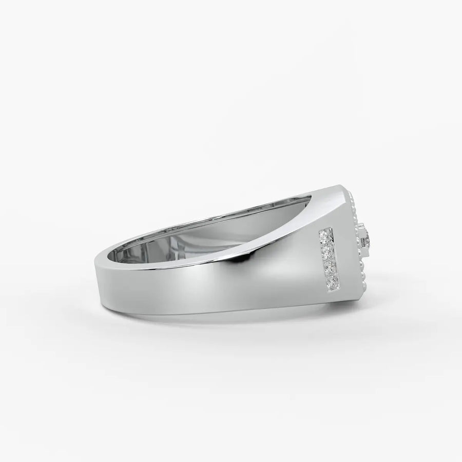 Imperion Grid Diamond Ring for Men
