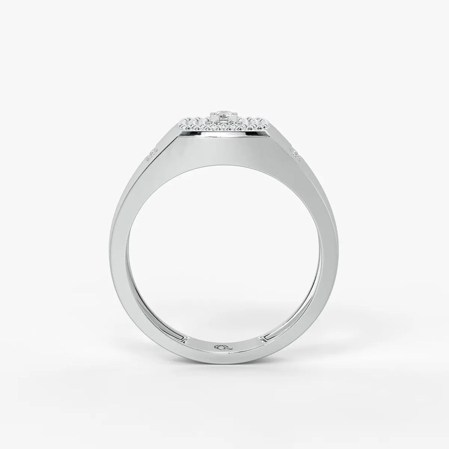 Imperion Grid Diamond Ring for Men