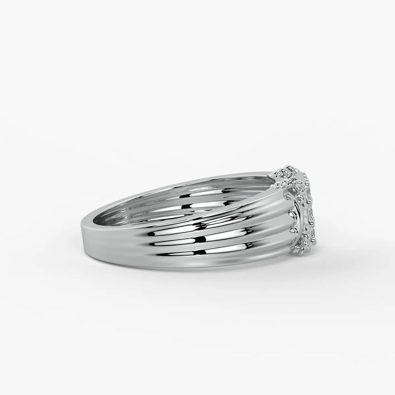 Grid Cluster Classic Ring for Men