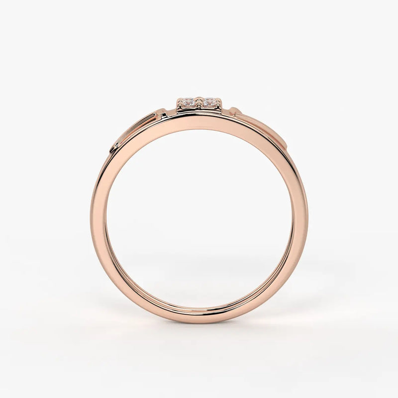 Shield Panel Signet Ring for Men