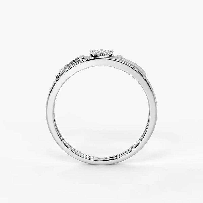 Shield Panel Signet Ring for Men