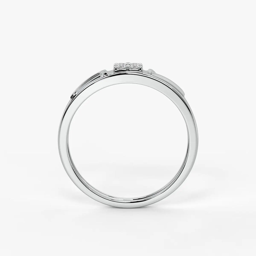 Shield Panel Signet Ring for Men