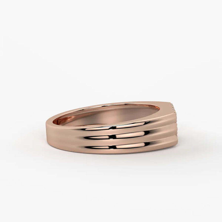 Pavé Panel Statement Ring for Men