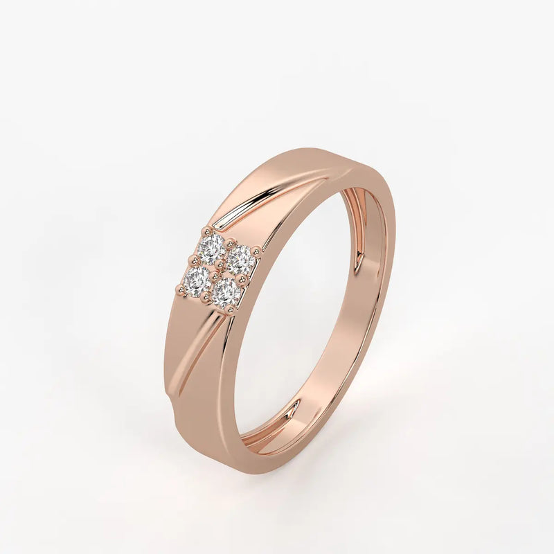 Quad Spark Accent Ring for Men