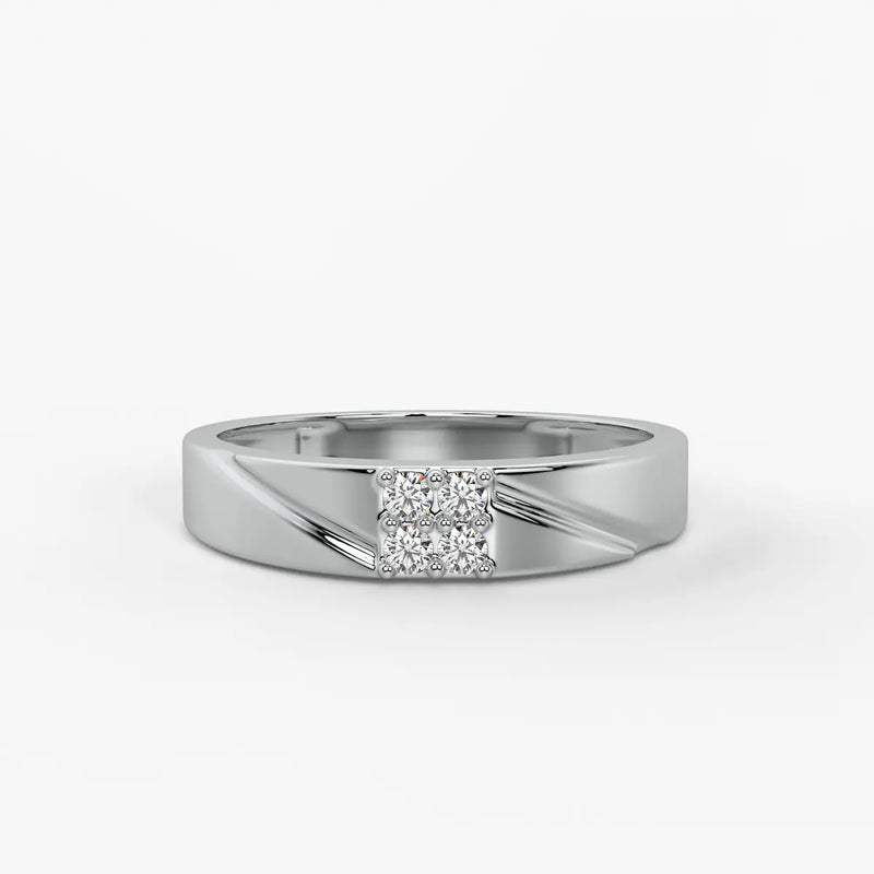 Quad Spark Accent Ring for Men