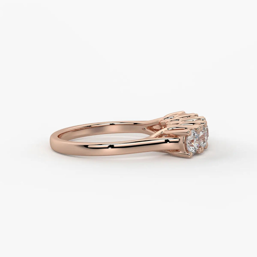 Mooncrest Diamond Arc Ring