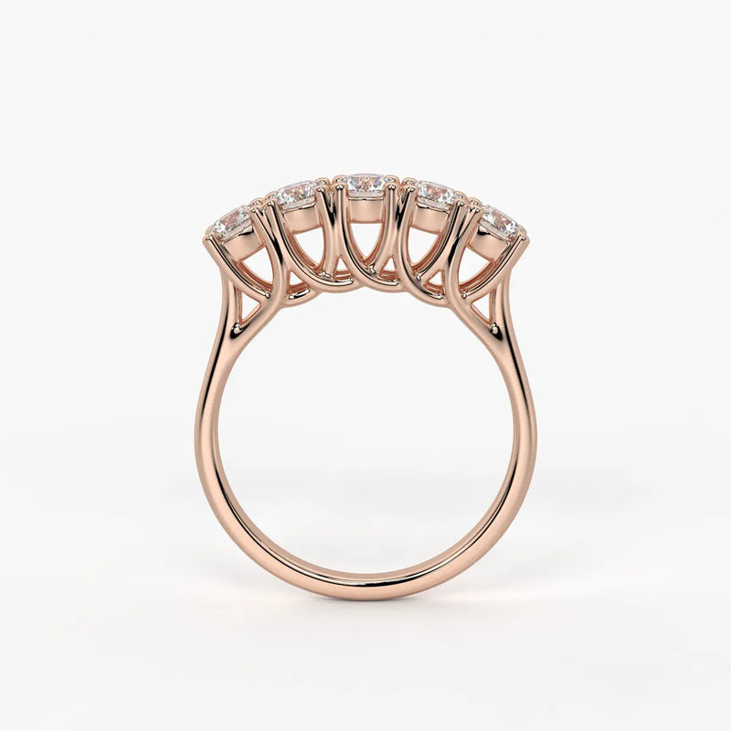Mooncrest Diamond Arc Ring