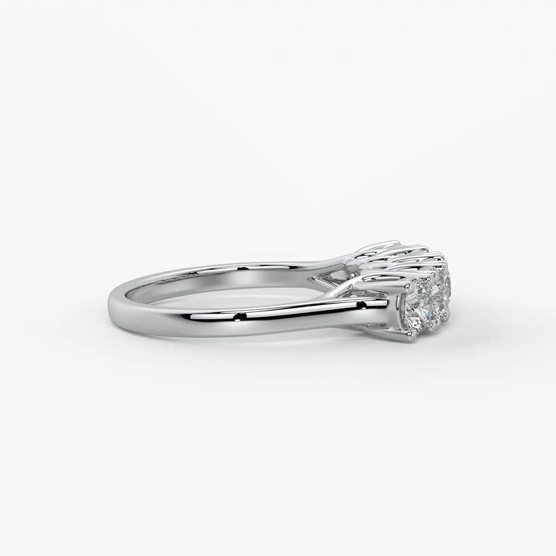 Mooncrest Diamond Arc Ring