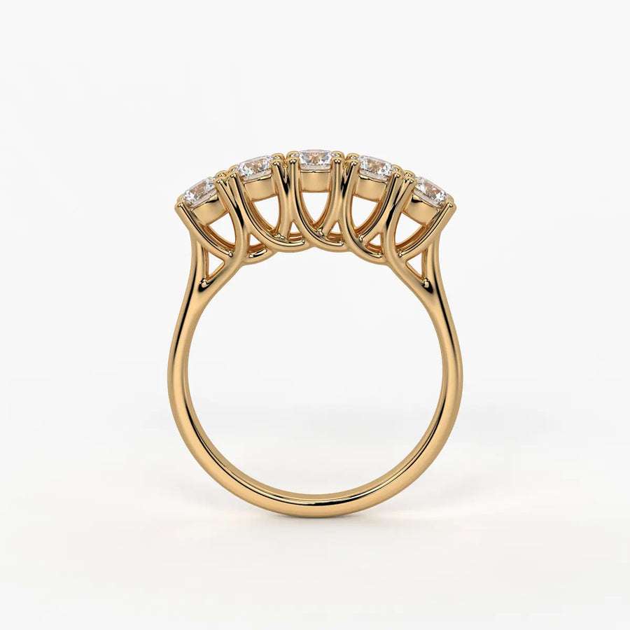 Mooncrest Diamond Arc Ring