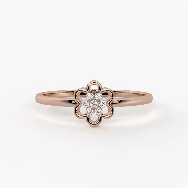 Bloom Cluster Classic Ladies Ring