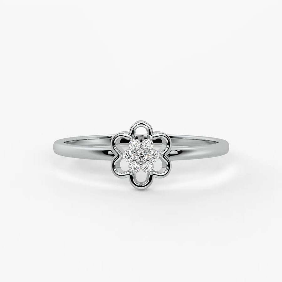 Bloom Cluster Classic Ladies Ring