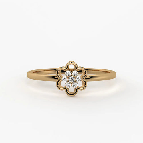 Bloom Cluster Classic Ladies Ring