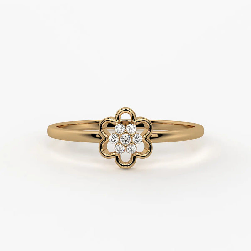 Bloom Cluster Classic Ladies Ring