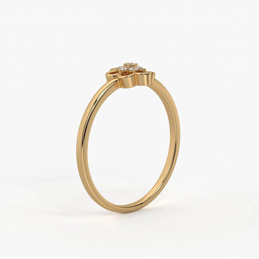 Bloom Cluster Classic Ladies Ring