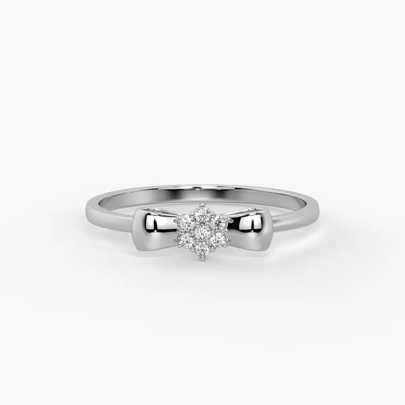 Ribbon Cluster Elegant Ladies Ring