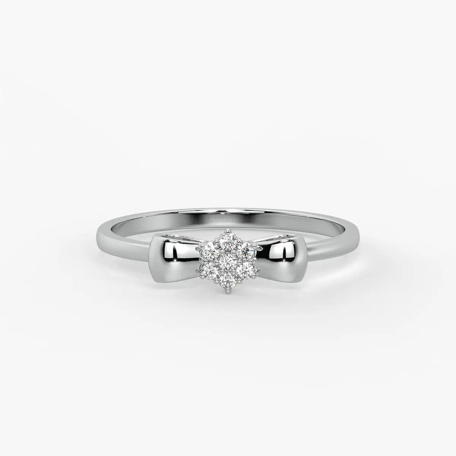 Ribbon Cluster Elegant Ladies Ring