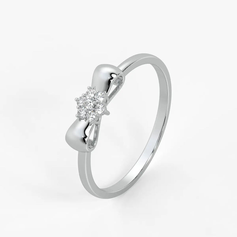 Ribbon Cluster Elegant Ladies Ring