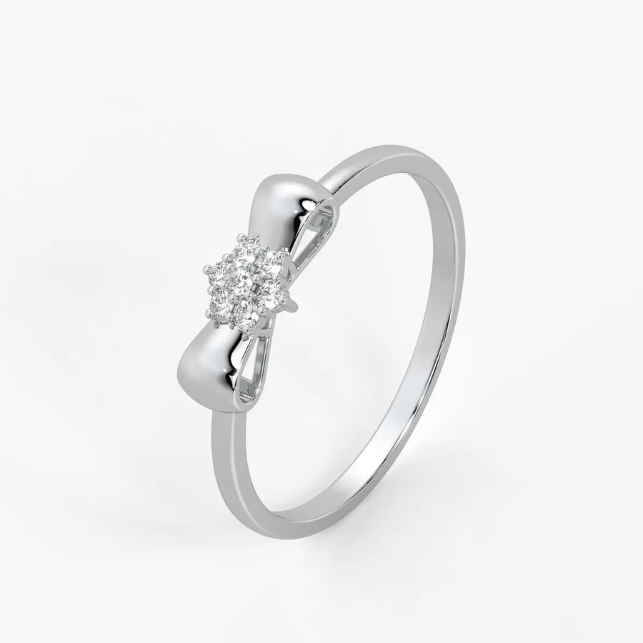 Ribbon Cluster Elegant Ladies Ring