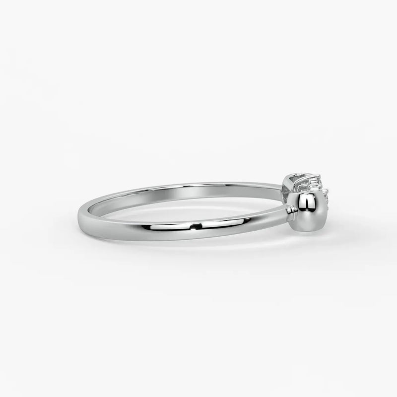 Ribbon Cluster Elegant Ladies Ring