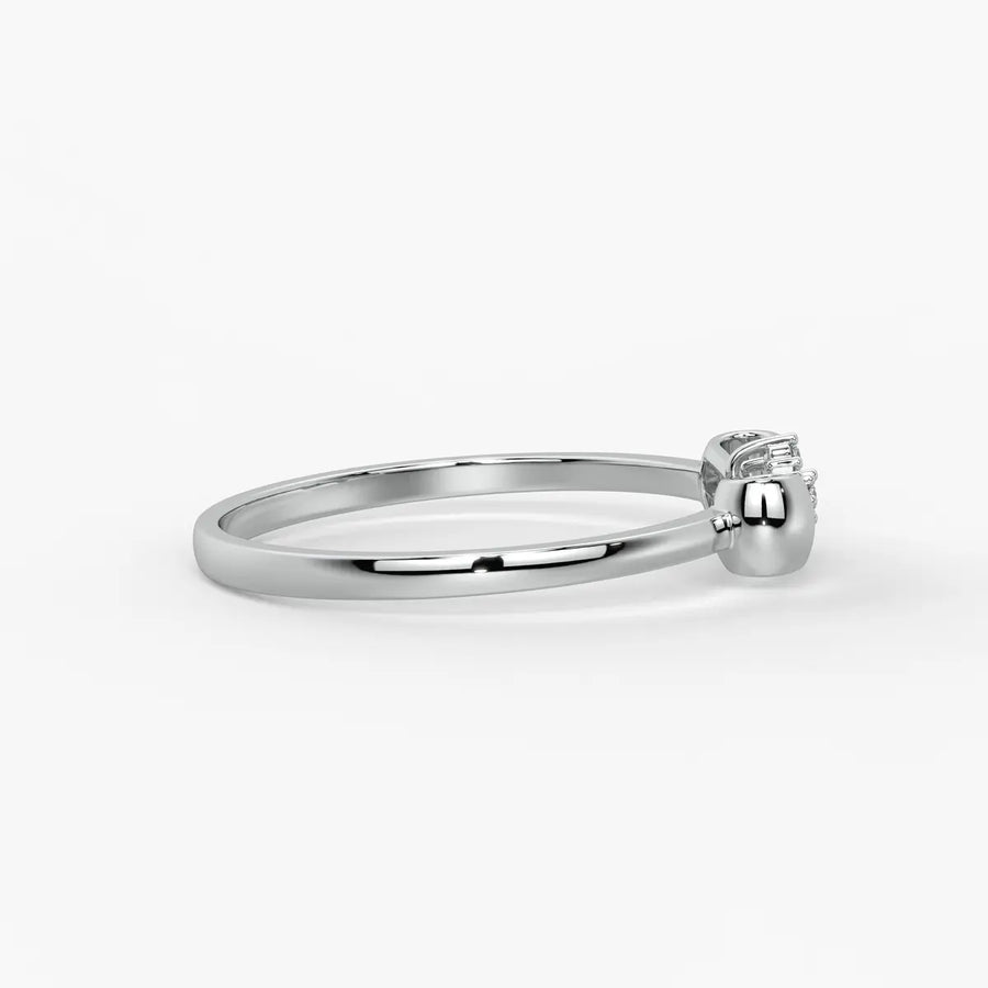 Ribbon Cluster Elegant Ladies Ring