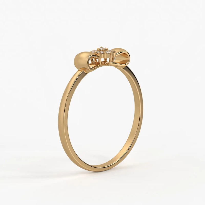 Ribbon Cluster Elegant Ladies Ring